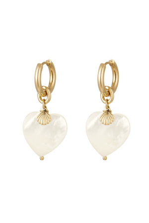 Boucles D'oreilles Coeur & Coquillage h5