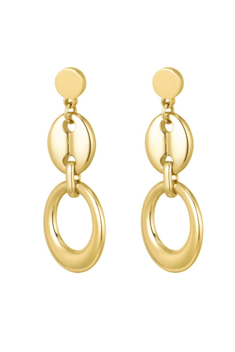 Boucles D'oreilles Lien Détail Bouton 