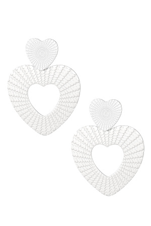 Boucles D'oreilles Double Coeur h5 