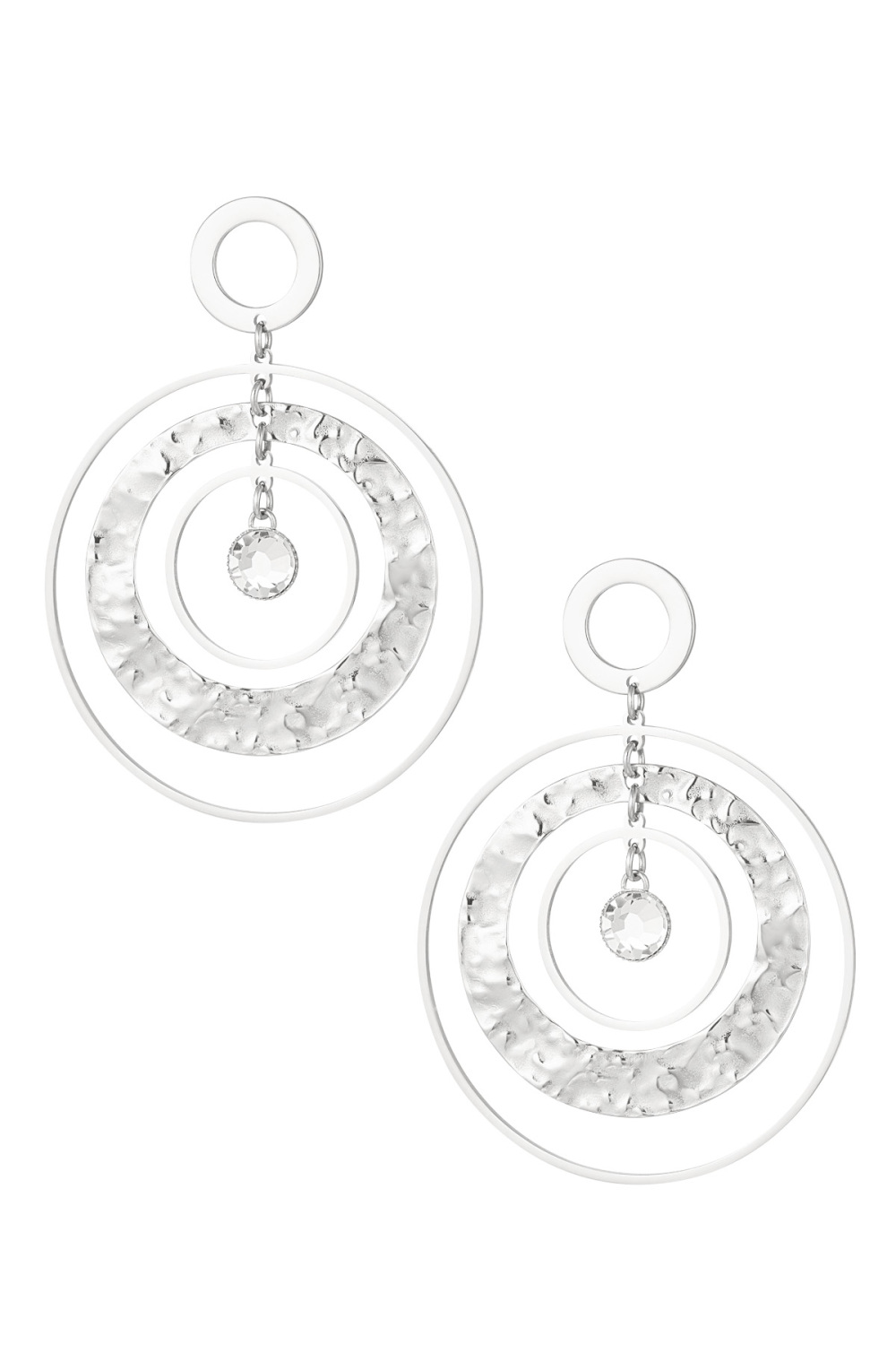 Boucles D'oreilles Attrape-Rêve Avec Pierre 