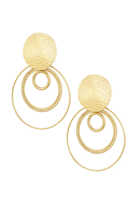 boucles d'oreilles anneaux différents