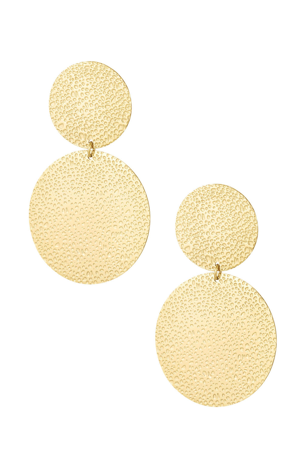 Boucles D'oreilles Cercles Tendance Avec Imprimé 
