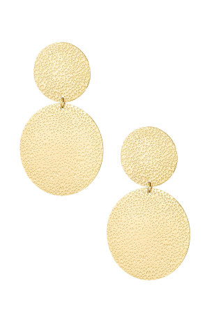 Boucles D'oreilles Cercles Tendance Avec Imprimé h5 