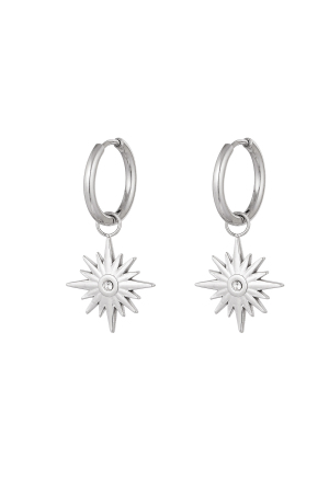 Boucles D'oreilles Étoile Avec Pierre h5 