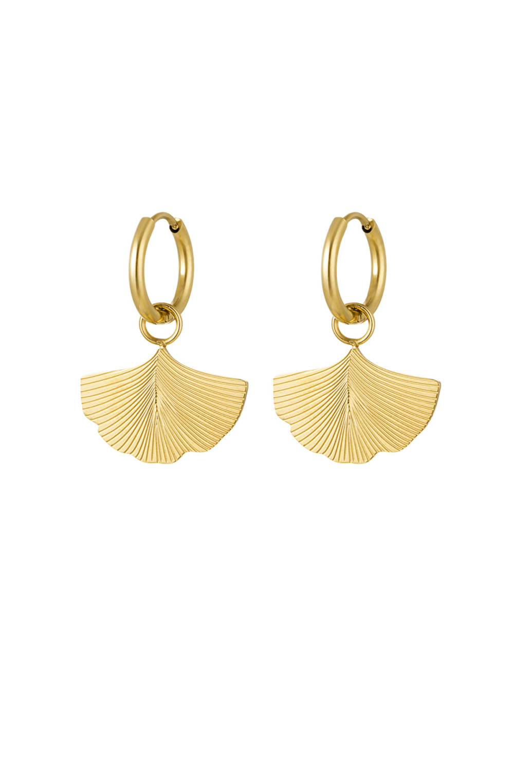 Boucles D'oreilles Avec Breloque Feuille 