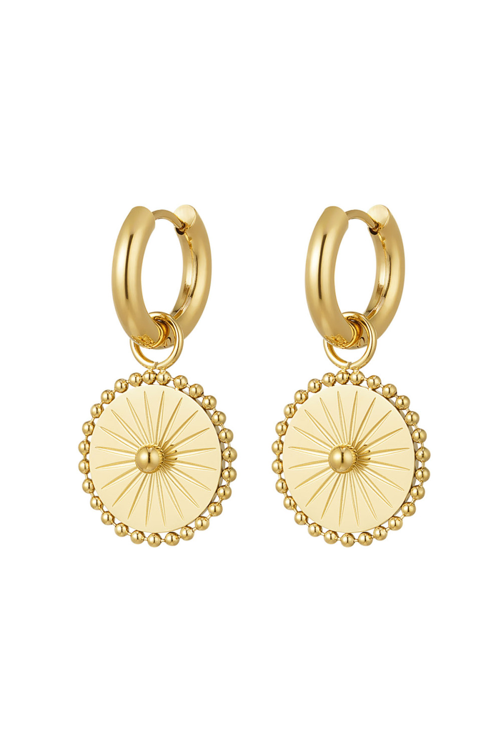 Boucles D'oreilles Pièce Avec Boules 