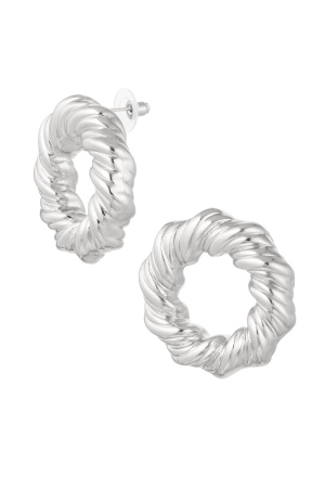 Boucles D'oreilles Cercle Avec Imprimé h5 