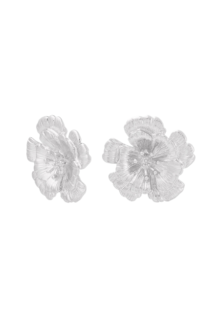 boucles d'oreilles fleur 3d