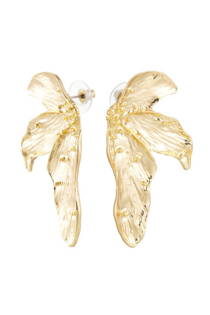 Boucles D'oreilles Look Asymétrique - Alliage Doré h5 