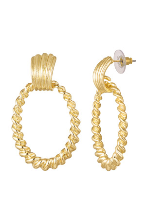 Boucles D'oreilles Frisées - Alliage D'argent h5 