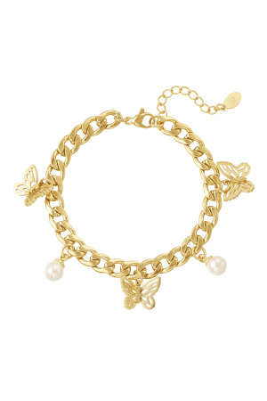 Bracelet Lien Papillons Avec Perles h5 