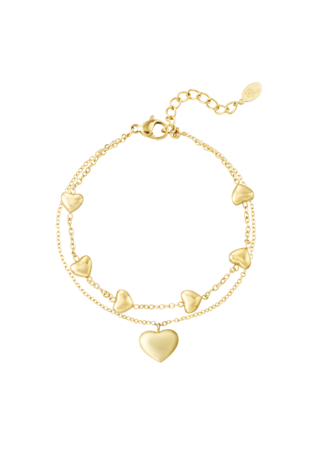 Bracelet Double Coeur 
