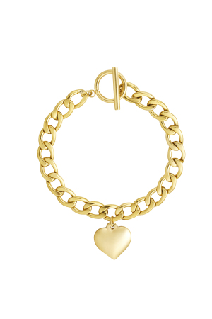 Bracelet Gros Maillons Coeur h5 