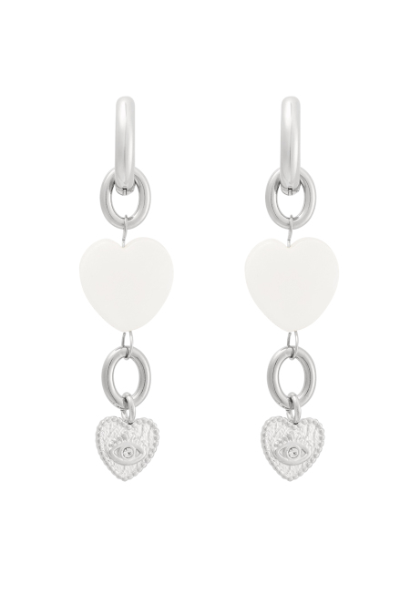 boucles d'oreilles différents coeurs