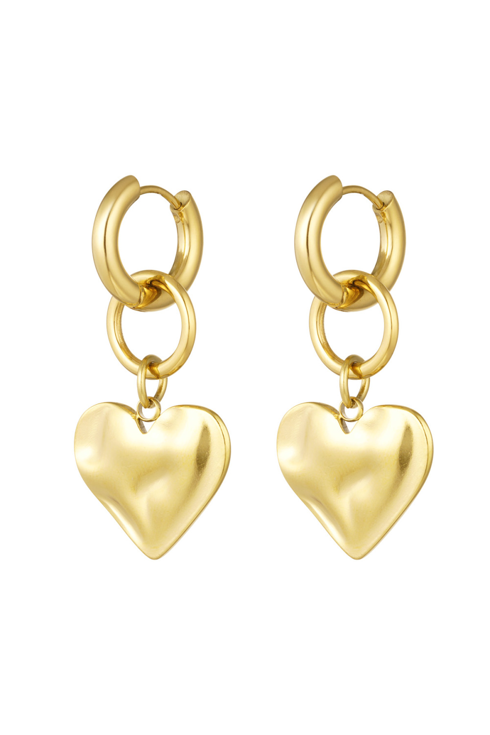 Boucles D'oreilles Avec Breloque Coeur 