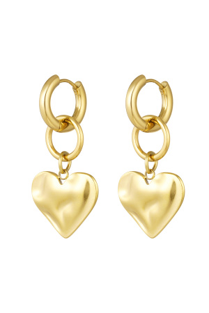 Boucles D'oreilles Avec Breloque Coeur h5 