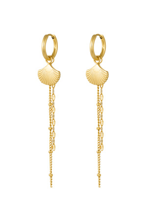Boucles D'oreilles Coquillage Avec Chaîne h5 