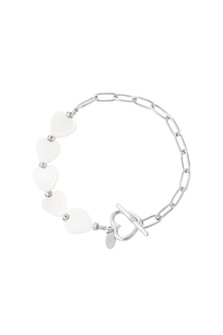 bracelet coeurs coquillages
