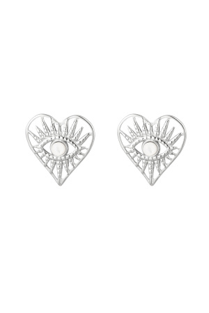 Clous D'oreilles Coeur Avec Oeil h5