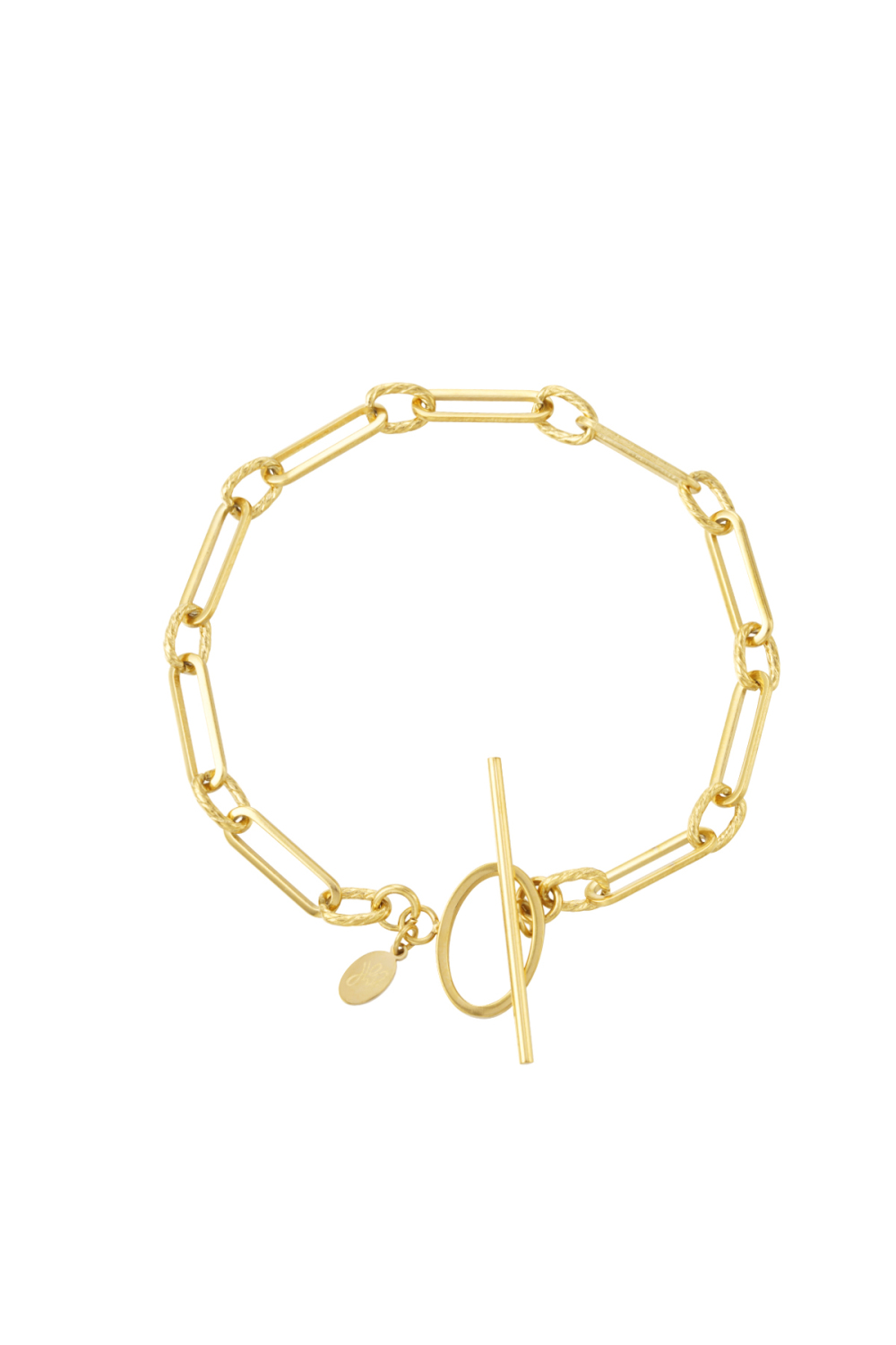 Bracelet À Maillons Fins Avec Fermoir Rond