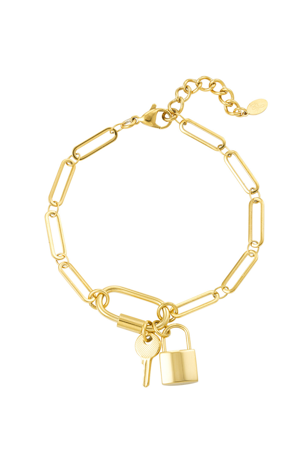 Bracelet Maillons Clé & Serrure 