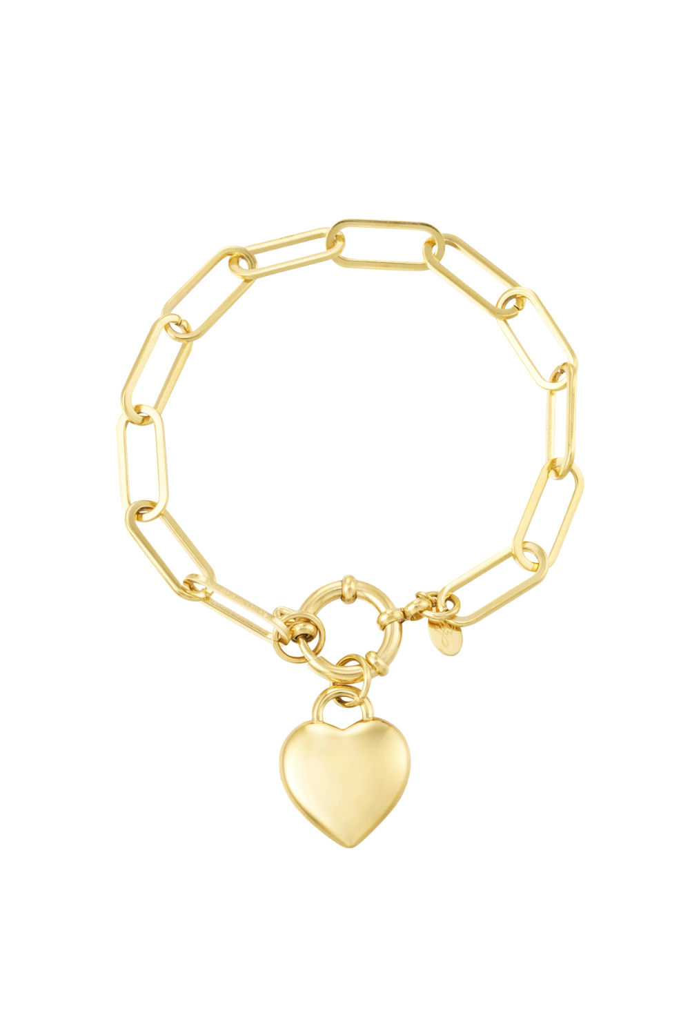 Bracelet Lien Avec Coeur 