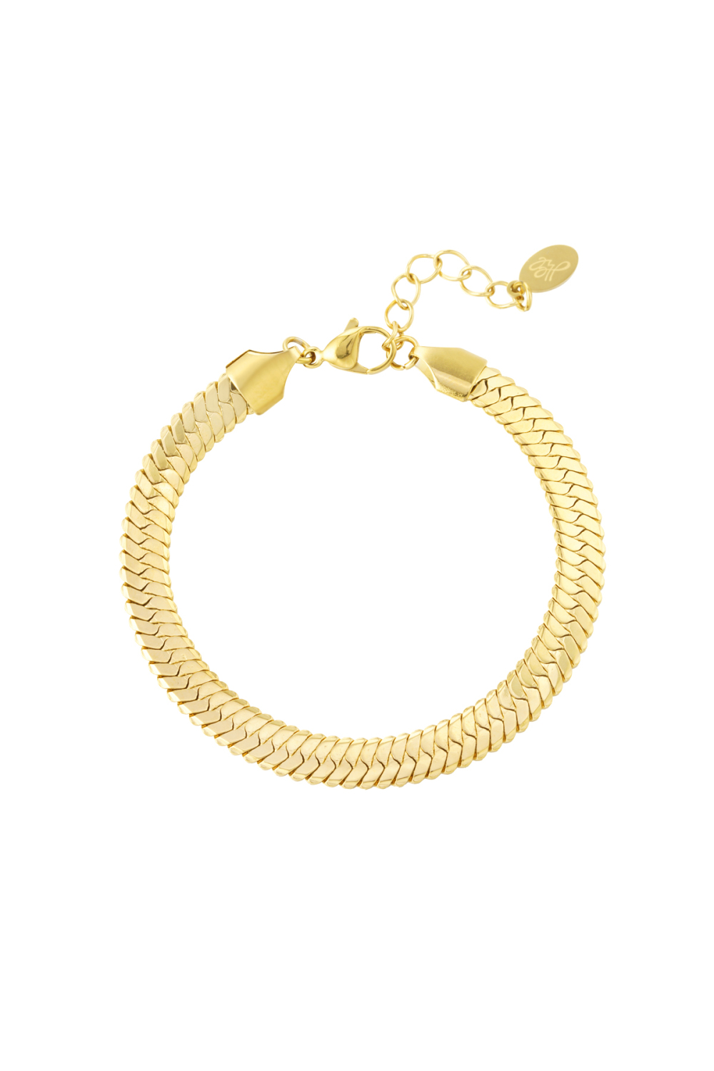 Bracelet Tressé Plat - Doré