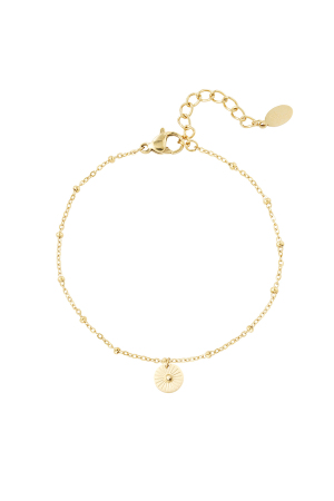 Bracelet Pièce De Monnaie Ronde h5