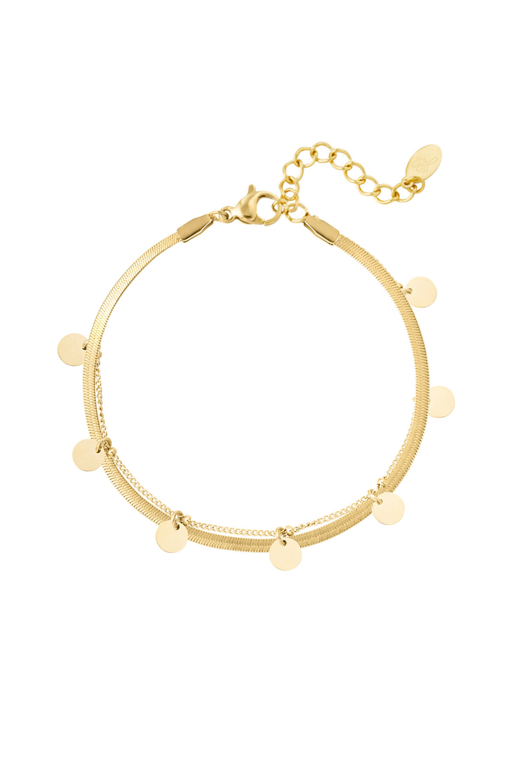 Bracelet Cercles Double Rang 