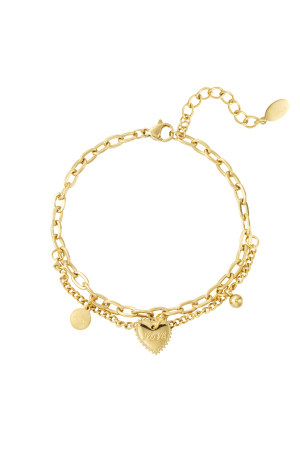 Bracelet Lien Double Love h5 