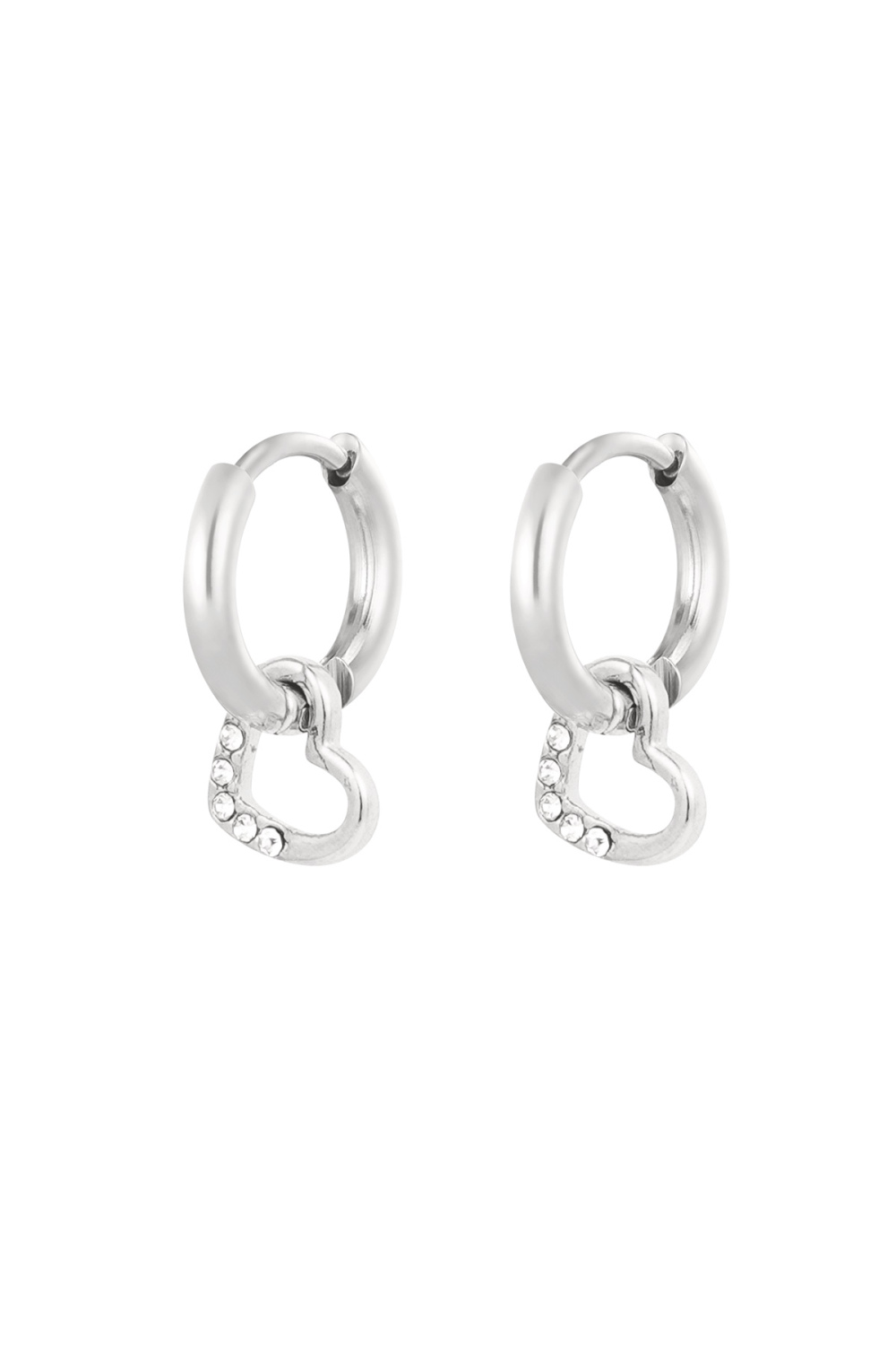 Petites Boucles D'Oreilles En Forme De Cœur