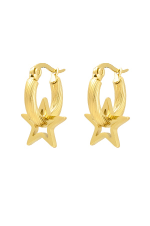 Boucles D'oreilles Torsadées Avec Étoile h5