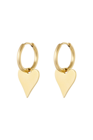 Boucles D'oreilles Coeur Basique h5 