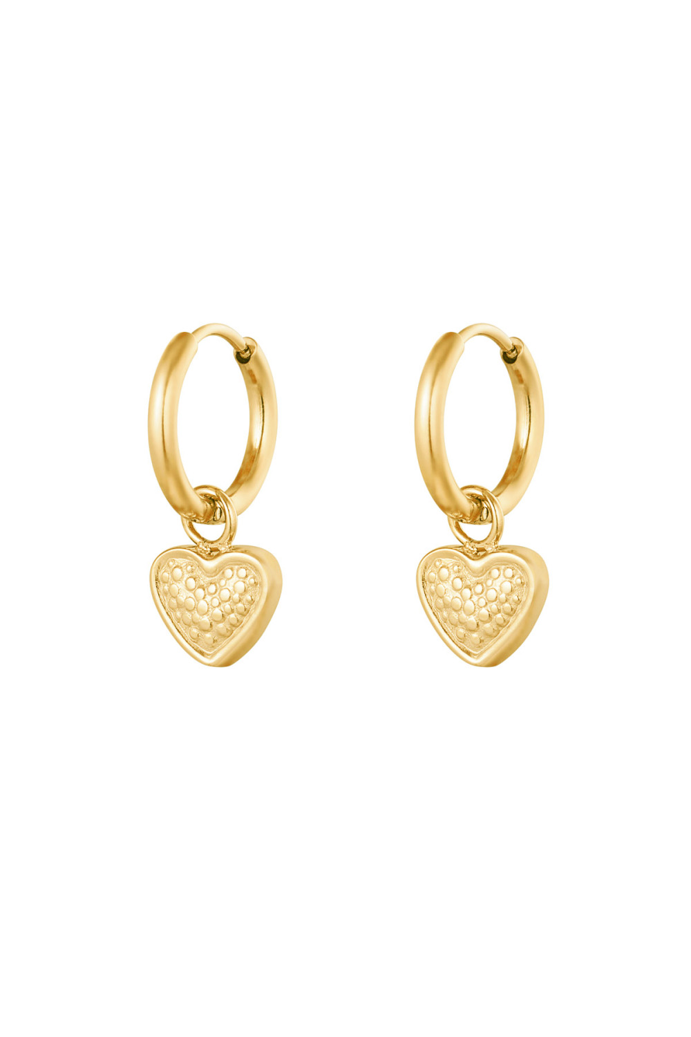 Boucles D'oreilles Coeur Avec Imprimé 