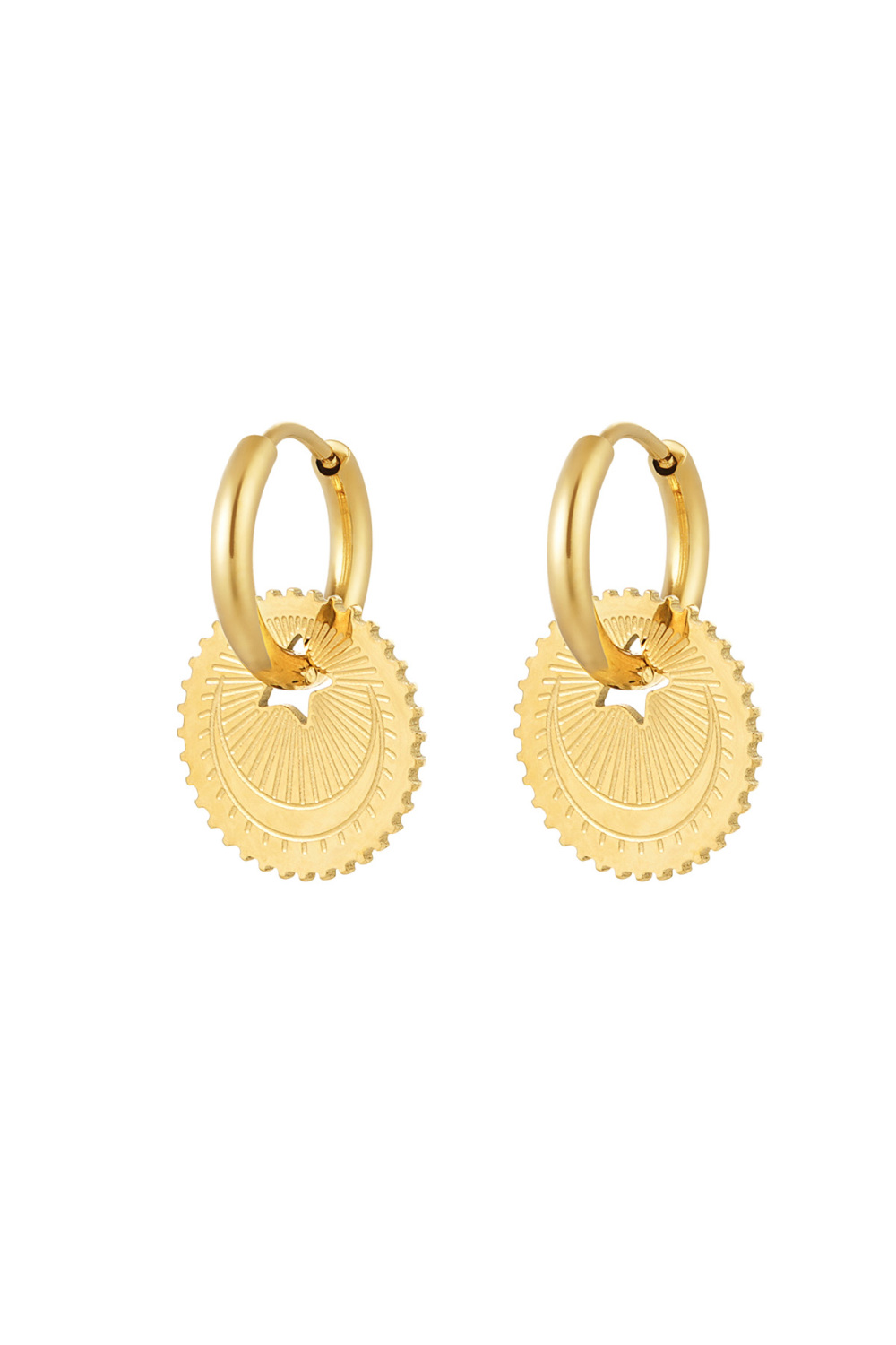 Boucles D'oreilles Pièce Étoile 
