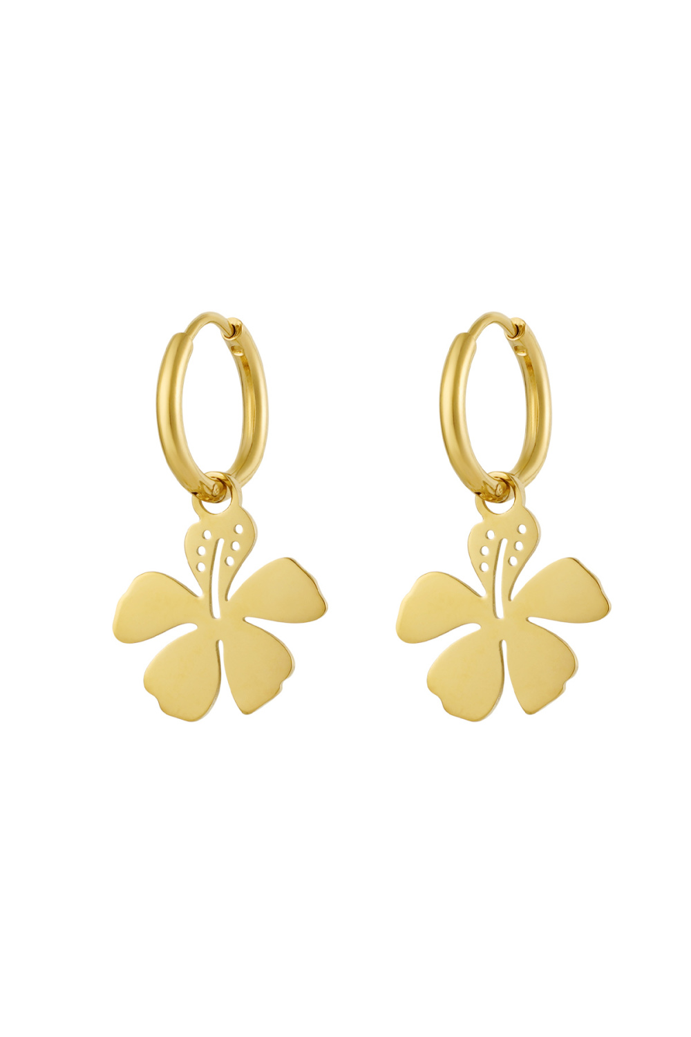 Boucles D'oreilles Breloque Fleur 