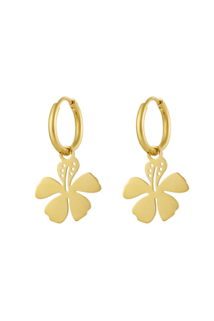 Boucles D'oreilles Breloque Fleur h5 