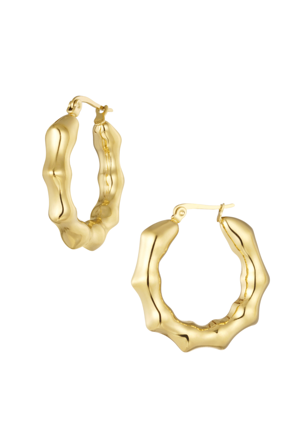 Boucles D'oreilles Rondes Torsades 