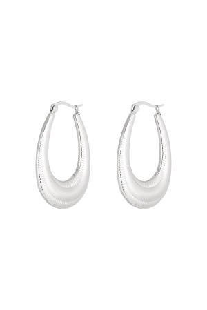 Boucles D'oreilles Ovales Avec Imprimé h5 