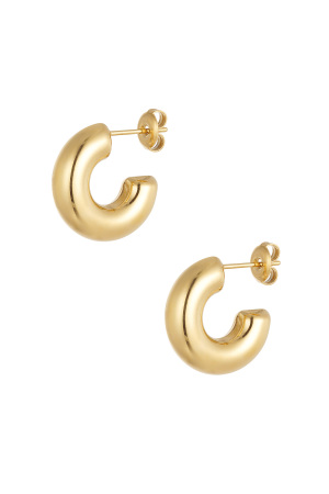 Boucles D'oreilles Esthétique Basique Demi Petite Lune h5 