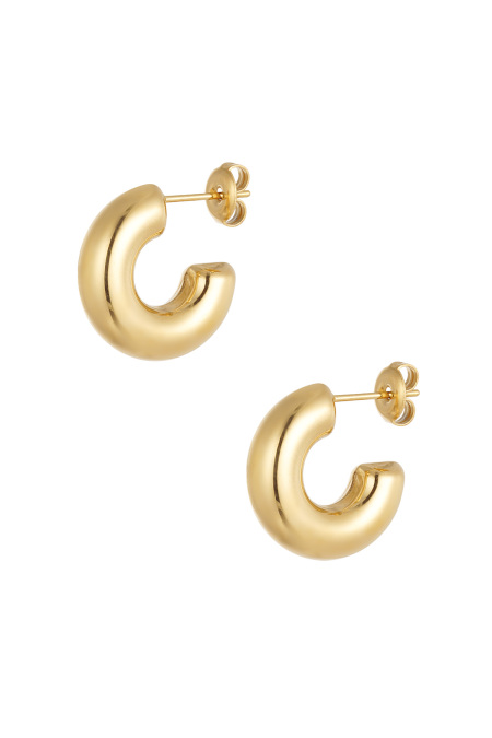 boucles d'oreilles esthétique basique demi petite lune