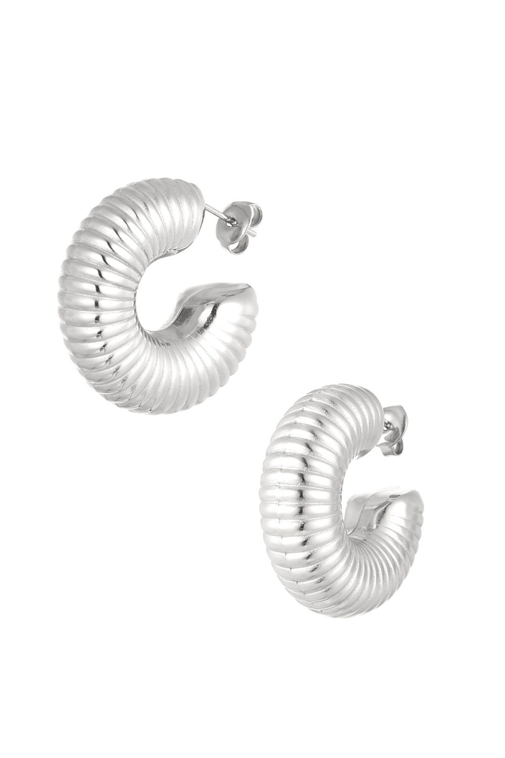 Boucles D'oreilles Demi-Lune Esthétique 