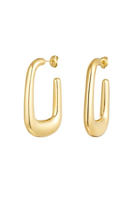boucles d'oreilles rectangle esthétique