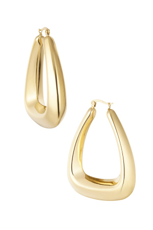 Boucles D'oreilles Triangle - Doré h5 