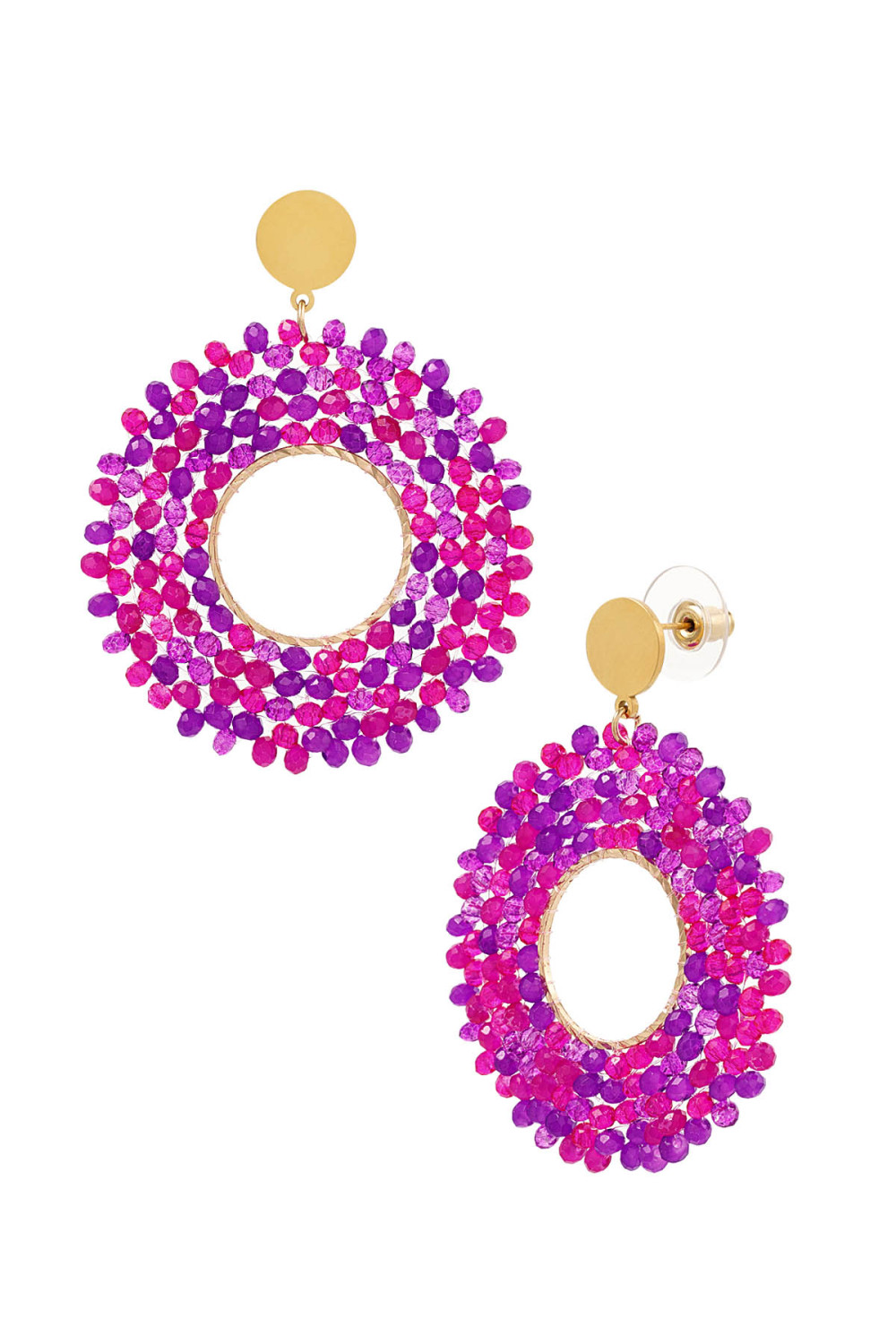 Boucles D'oreilles Grosses Perles Party
