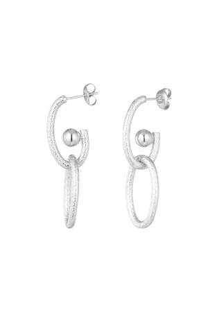Boucles D'oreilles Maillons Esthétiques - Doré h5