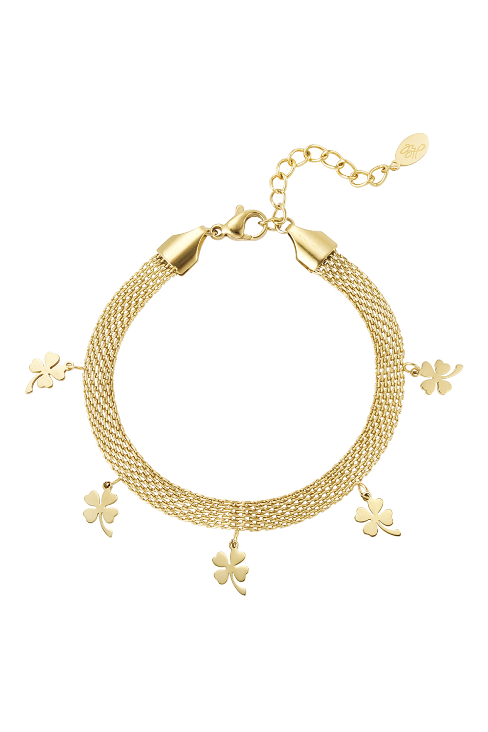 Bracelet Robuste Avec Trèfles