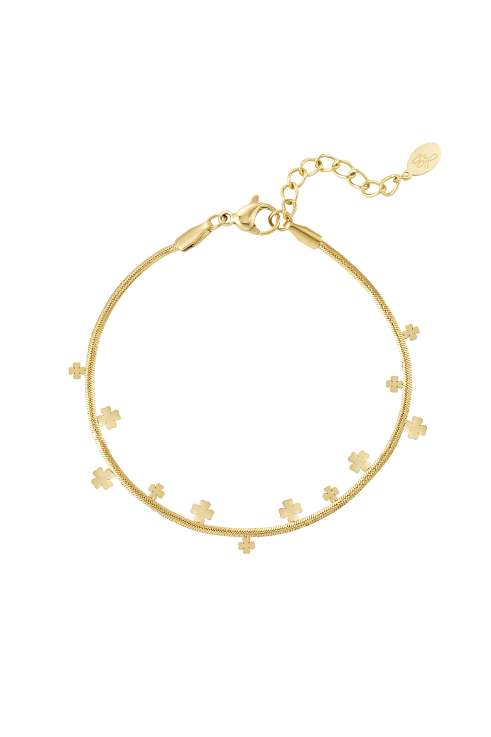 Bracelet Trèfle Fête - Doré