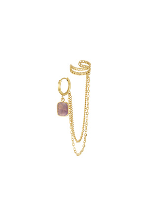 Boucle D'oreille & Cache-Oreilles - Pierre h5 