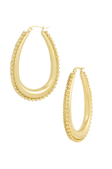 boucles d'oreilles ovale vie